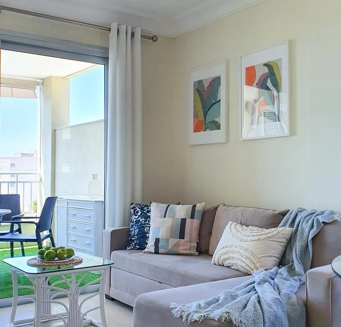 Ocean View & Sunset Palm-Mar, Pool, Parking Daire İspanya